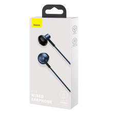 Наушники Baseus Encok H19 Wired Earphone 3.5mm Синий