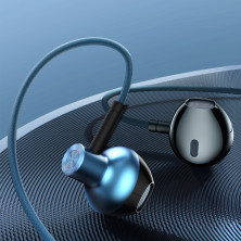 Наушники Baseus Encok H19 Wired Earphone 3.5mm Синий