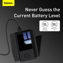 УМБ Baseus Super Mini 20000mAh 22.5W 5A з технологією QC3.0 + PD3.0 + Кабель USB to Type-C Чорний