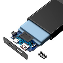 УМБ Baseus Super Mini 20000mAh 22.5W 5A з технологією QC3.0 + PD3.0 + Кабель USB to Type-C Чорний