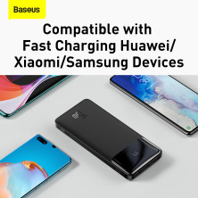 УМБ Baseus Bipow Digital Display 10000mAh 15W 3A 2USB+Type-C Черный
