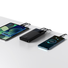 УМБ Baseus Bipow Digital Display 10000mAh 15W 3A 2USB+Type-C Черный