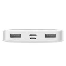 УМБ Baseus Bipow Digital Display 10000mAh 15W 3A 2USB+Type-C Белый