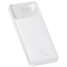 УМБ Baseus Bipow Digital Display 10000mAh 15W 3A 2USB + Type-C Білий