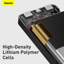 УМБ Baseus Bipow Digital Display 20000mAh 15W 3A 2USB + Type-C Чорний