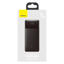 УМБ Baseus Bipow Digital Display 20000mAh 15W 3A 2USB + Type-C Чорний