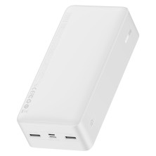 УМБ Baseus Bipow Digital Display 30000mAh 15W 3A 2USB + Type-C Білий