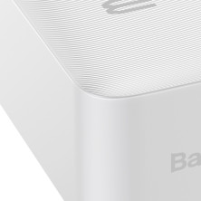 УМБ Baseus Bipow Digital Display 30000mAh 15W 3A 2USB + Type-C Білий