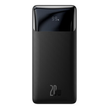 УМБ Baseus Bipow Digital Display 30000mAh 20W 3A с технологией QC3.0+PD3.0 2USB+Type-C + Кабель USB to Micro USB Черный