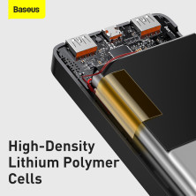 УМБ Baseus Bipow Digital Display 30000mAh 20W 3A с технологией QC3.0+PD3.0 2USB+Type-C + Кабель USB to Micro USB Черный