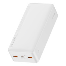 УМБ Baseus Bipow Digital Display 30000mAh 20W 3A з технологією QC3.0 + PD3.0 2USB + Type-C + Кабель USB to Micro USB Білий