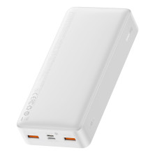 УМБ Baseus Bipow Digital Display 20000mAh 20W 3A з технологією QC3.0 + PD3.0 2USB + Type-C + Кабель USB to Micro USB Білий