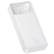 УМБ Baseus Bipow Digital Display 20000mAh 20W 3A з технологією QC3.0 + PD3.0 2USB + Type-C + Кабель USB to Micro USB Білий
