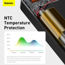 УМБ Baseus Bipow Digital Display 10000mAh 20W 3A с технологией QC3.0+PD3.0 2USB+Type-C + Кабель USB to Micro USB Черный