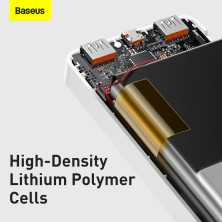 УМБ Baseus Bipow Digital Display 10000mAh 20W 3A с технологией QC3.0+PD3.0 2USB+Type-C + Кабель USB to Micro USB Белый