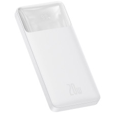 УМБ Baseus Bipow Digital Display 10000mAh 20W 3A з технологією QC3.0 + PD3.0 2USB + Type-C + Кабель USB to Micro USB Білий