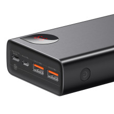 УМБ Baseus Adaman Metal Digital Display 20000mAh 65W 6A з технологією QC3.0 + PD3.0 2USB + Type-C + Кабель USB to Type-C Чорний