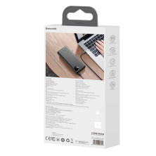 УМБ Baseus Adaman Metal Digital Display 20000mAh 65W 6A з технологією QC3.0 + PD3.0 2USB + Type-C + Кабель USB to Type-C Чорний