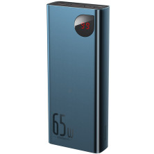 УМБ Baseus Adaman Metal Digital Display 20000mAh 65W 6A з технологією QC3.0 + PD3.0 2USB + Type-C + Кабель USB to Type-C Синій