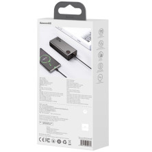 УМБ Baseus Adaman Metal Digital Display 30000mAh 22.5W 5A с технологией QC3.0+PD3.0 2USB+Type-C + Кабель USB to Type-C Черный