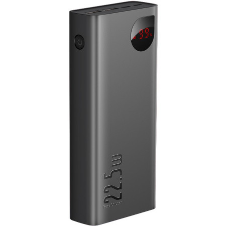 УМБ Baseus Adaman Metal Digital Display 30000mAh 22.5W 5A с технологией QC3.0+PD3.0 2USB+Type-C + Кабель USB to Type-C Черный