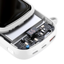 УМБ Baseus Q Pow 20000mAh 20W 5A з технологією QC3.0+PD3.0 та iP кабелем 20W Білий