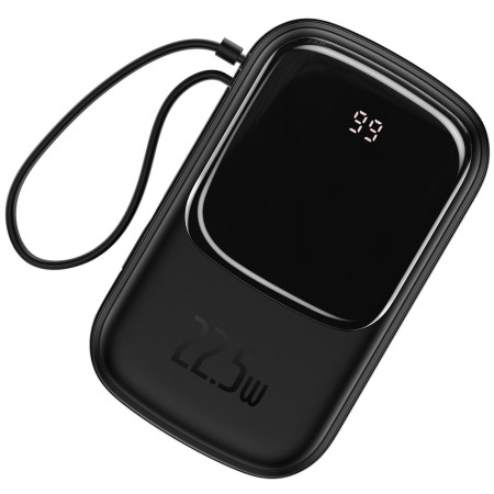 УМБ Baseus Q Pow 20000mAh 22.5W 5A з технологією QC3.0+PD3.0 та Type-C кабелем 22.5W Чорний