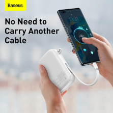 УМБ Baseus Q Pow 20000mAh 22.5W 5A з технологією QC3.0+PD3.0 та Type-C кабелем 22.5W Білий