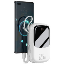 УМБ Baseus Q Pow 20000mAh 22.5W 5A з технологією QC3.0+PD3.0 та Type-C кабелем 22.5W Білий