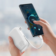 УМБ Baseus Q Pow 20000mAh 22.5W 5A з технологією QC3.0+PD3.0 та Type-C кабелем 22.5W Білий