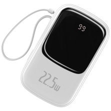 УМБ Baseus Q Pow 20000mAh 22.5W 5A з технологією QC3.0+PD3.0 та Type-C кабелем 22.5W Білий