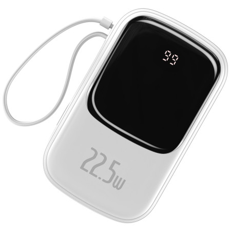 УМБ Baseus Q Pow 20000mAh 22.5W 5A з технологією QC3.0+PD3.0 та Type-C кабелем 22.5W Білий