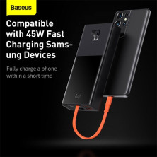 УМБ Baseus Elf Digital Display 20000mAh 65W 5A з технологією QC3.0+PD3.0 та Type-C кабелем 65W Чорний