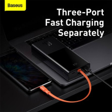 УМБ Baseus Elf Digital Display 20000mAh 65W 5A з технологією QC3.0+PD3.0 та Type-C кабелем 65W Чорний