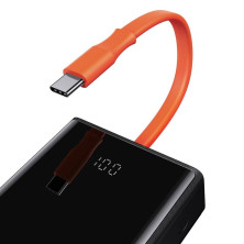 УМБ Baseus Elf Digital Display 20000mAh 65W 5A з технологією QC3.0+PD3.0 та Type-C кабелем 65W Чорний