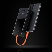 УМБ Baseus Elf Digital Display 20000mAh 65W 5A з технологією QC3.0+PD3.0 та Type-C кабелем 65W Чорний