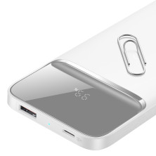 УМБ Baseus Magnetic 1in2 10000mAh 20W 3A QC3.0+PD3.0 с Беспроводной зарядкой Qi 10W Белый