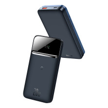 УМБ Baseus Magnetic 1in2 10000mAh 20W 3A QC3.0+PD3.0 с Беспроводной зарядкой Qi 10W Синий