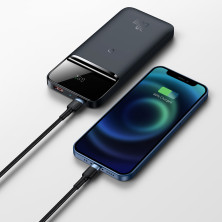 УМБ Baseus Magnetic 1in2 10000mAh 20W 3A QC3.0+PD3.0 с Беспроводной зарядкой Qi 10W Синий