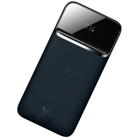УМБ Baseus Magnetic 1in2 10000mAh 20W 3A QC3.0+PD3.0 с Беспроводной зарядкой Qi 10W Синий