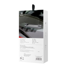 Автовізитка паркувальна карта Baseus Metal Temporary Parking Number Plate Сріблястий