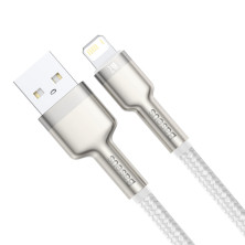 Кабель Baseus Cafule Metal Cable USB to Lightning 2.4A 1m Белый