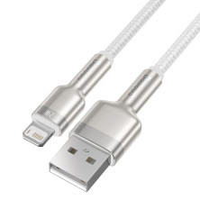 Кабель Baseus Cafule Metal Cable USB to Lightning 2.4A 1m Белый