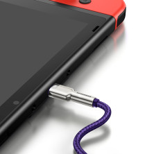 Кабель Baseus Cafule Metal Cable Type-C to Type-C 100W 20V 5A 1m Фиолетовый