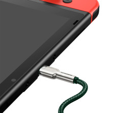 Кабель Baseus Cafule Metal Cable Type-C to Type-C 100W 20V 5A 1m Зеленый