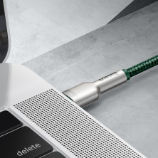 Кабель Baseus Cafule Metal Cable Type-C to Type-C 100W 20V 5A 2m Зелений