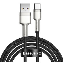 Кабель Baseus Cafule Metal Cable USB to Type-C 40W 5A 2m Чорний