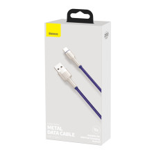Кабель Baseus Cafule Metal Cable USB to Type-C 40W 5A 2m Фіолетовий