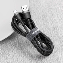 Кабель Baseus Cafule Cable USB to Type-C QC3.0 3A 1m Чорний