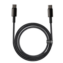 Кабель Baseus Tungsten Gold Fast Charging Data Cable Type-C to Type-C 100W 20V 5A 2m Черный